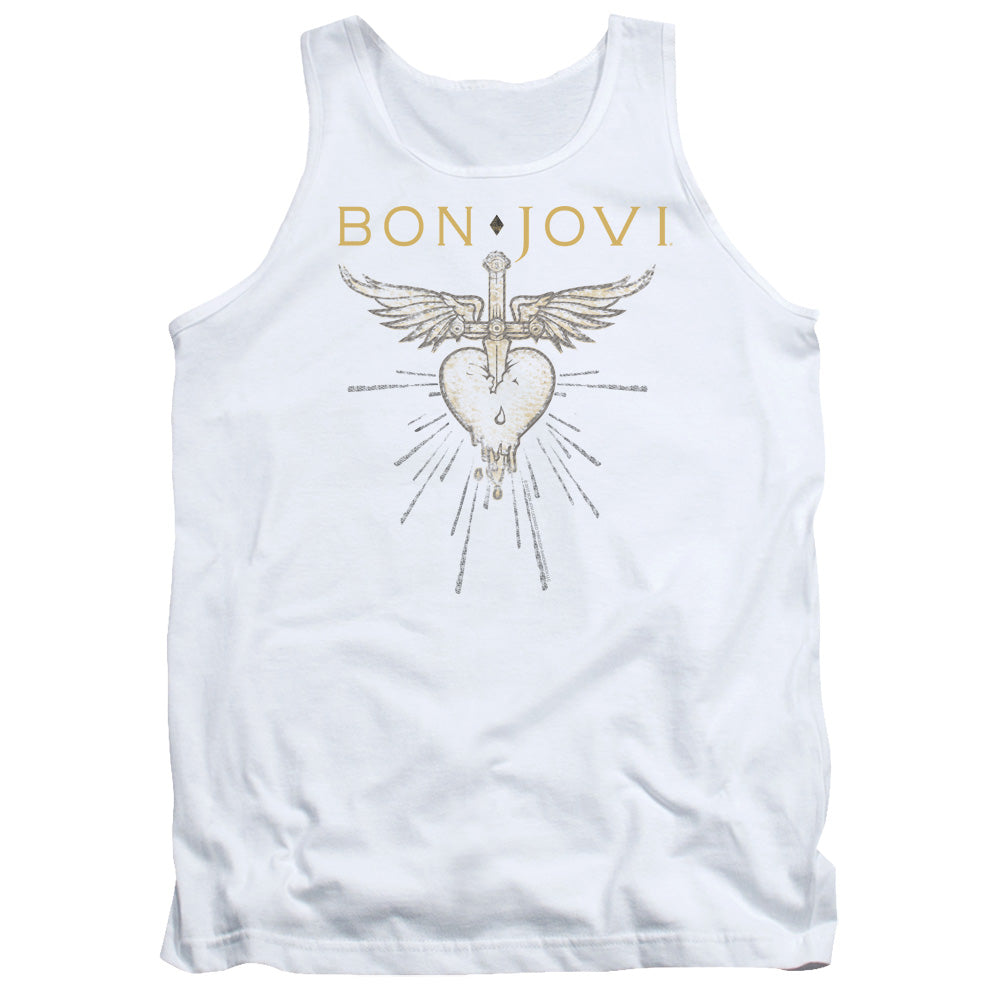 Bon Jovi Greatest Hits Mens Tank Top Shirt White