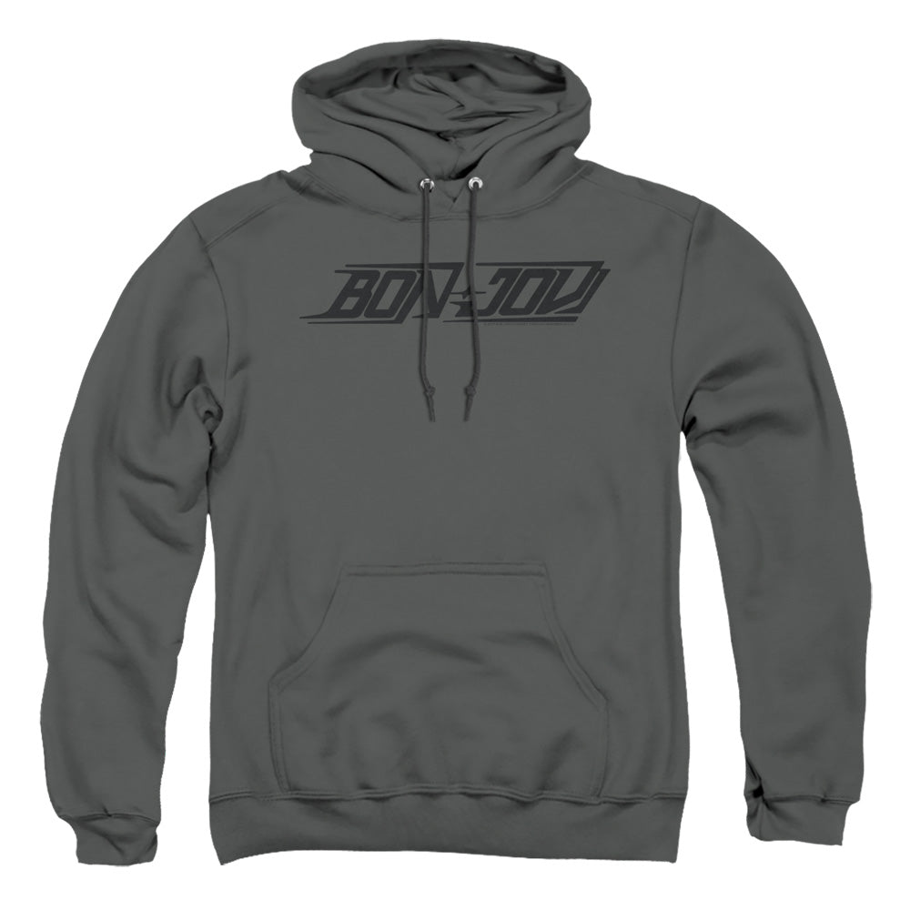 Bon Jovi New Logo Mens Hoodie Charcoal