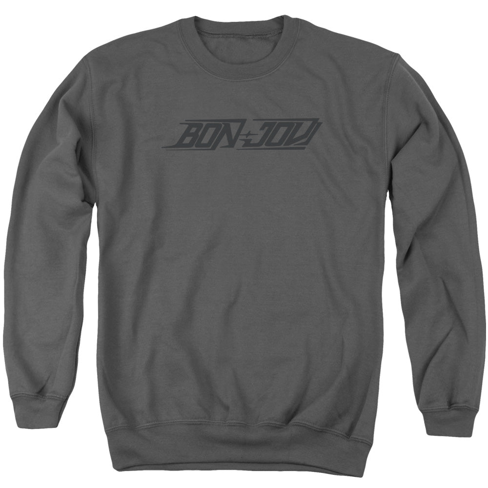 Bon Jovi New Logo Mens Crewneck Sweatshirt Charcoal