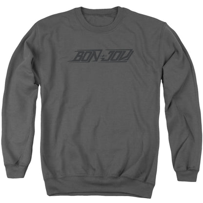 Bon Jovi New Logo Mens Crewneck Sweatshirt Charcoal