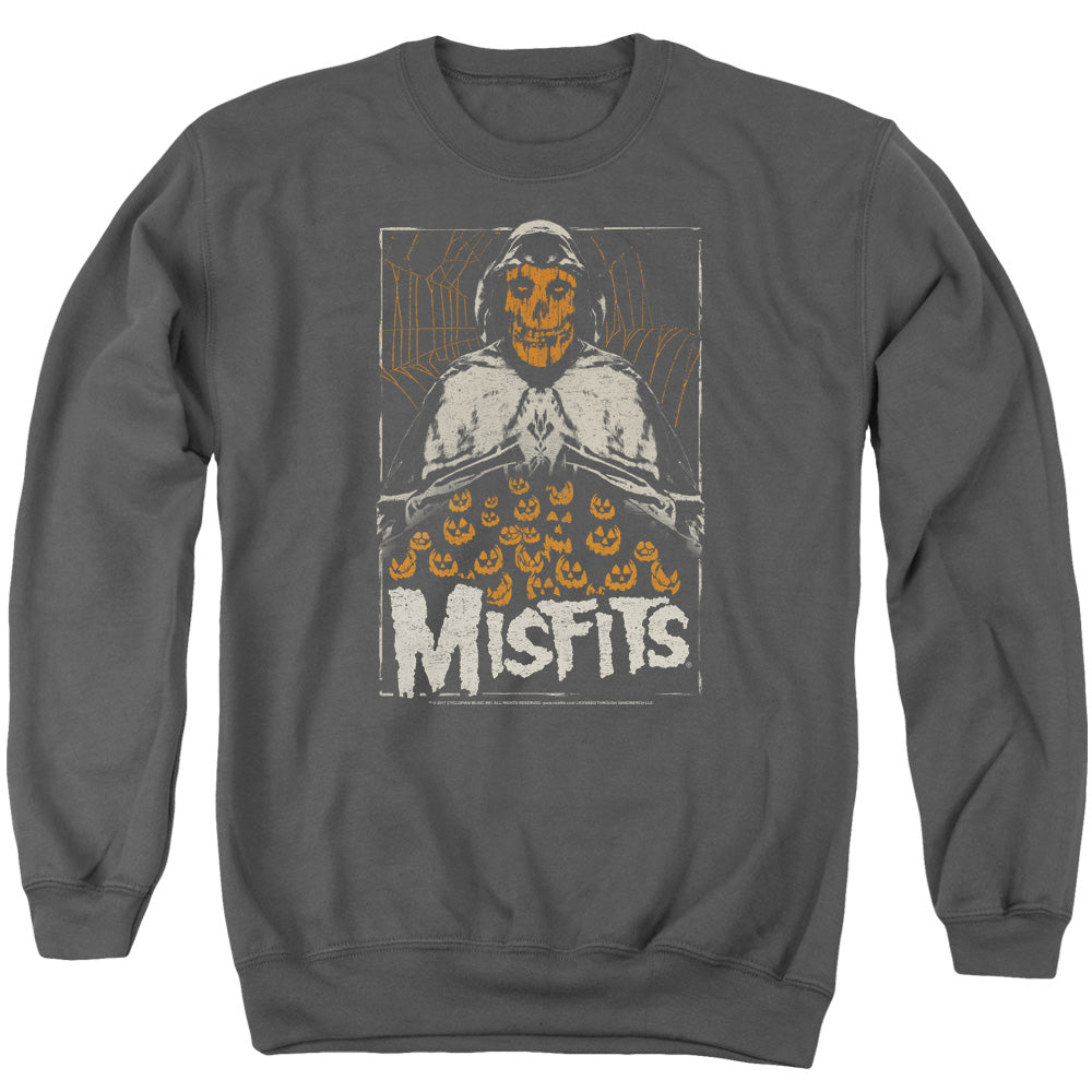 Misfits I Remember Halloween Mens Crewneck Sweatshirt Charcoal