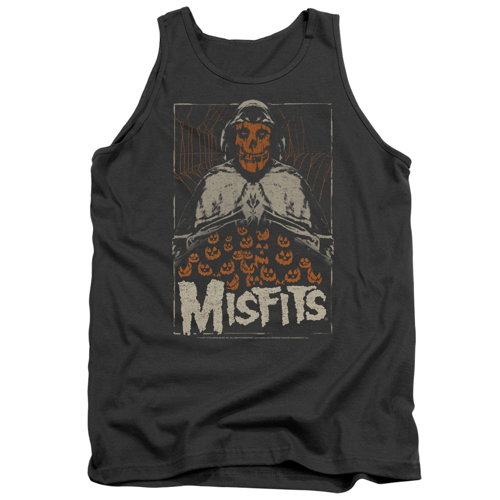 Misfits I Remember Halloween Mens Tank Top Shirt Charcoal