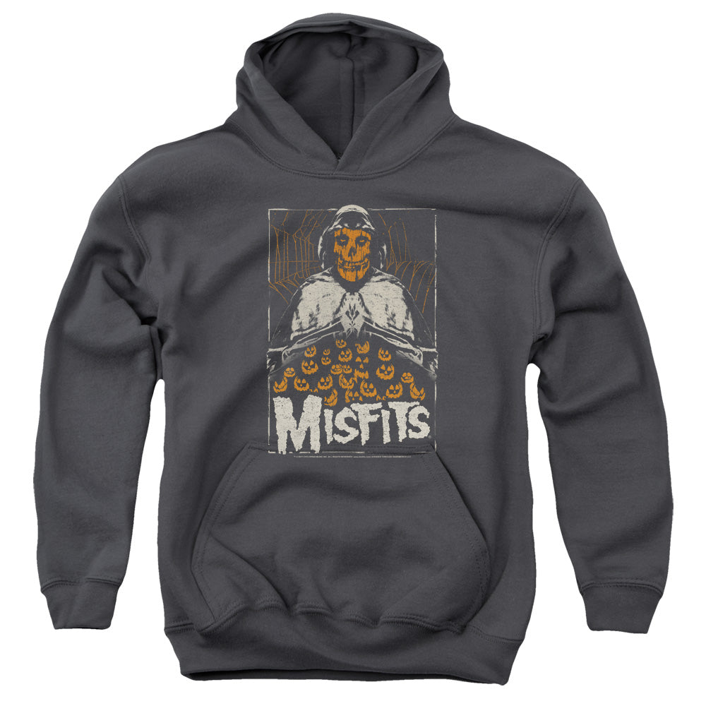 Misfits I Remember Halloween Kids Youth Hoodie Charcoal