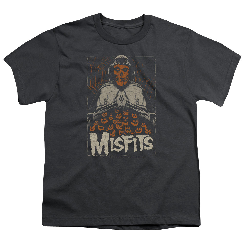 Misfits I Remember Halloween Kids Youth T Shirt Charcoal