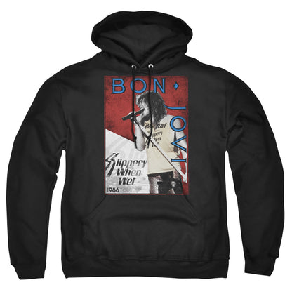 Bon Jovi 86 Tour Mens Hoodie Black