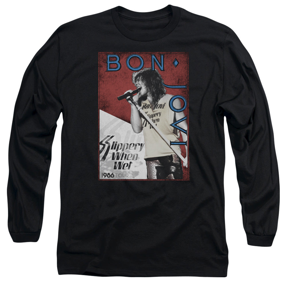 Bon Jovi 86 Tour Mens Long Sleeve Shirt Black