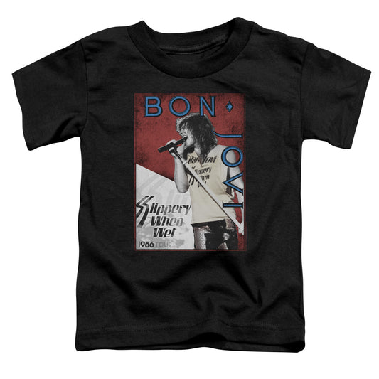 Bon Jovi 86 Tour Toddler Kids Youth T Shirt Black