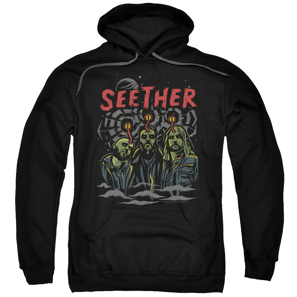 Seether Mind Control Mens Hoodie Black