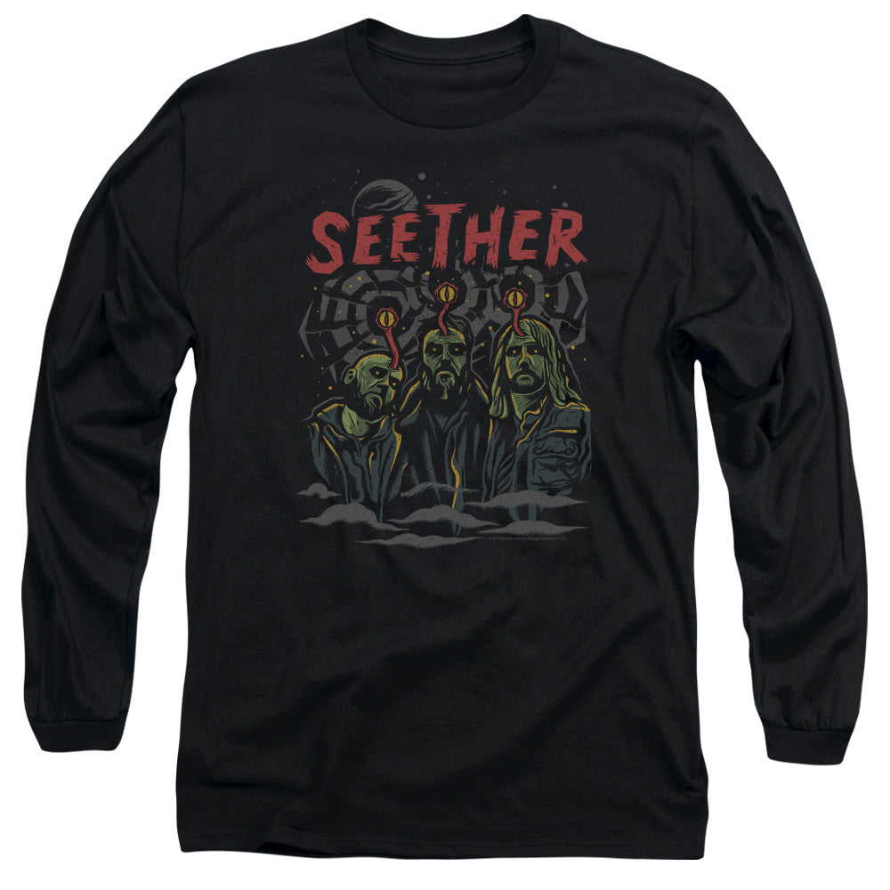 Seether Mind Control Mens Long Sleeve Shirt Black