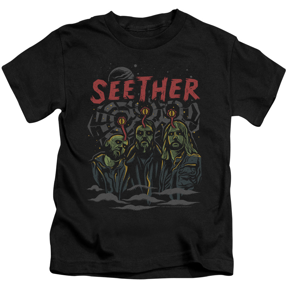 Seether Mind Control Juvenile Kids Youth T Shirt Black