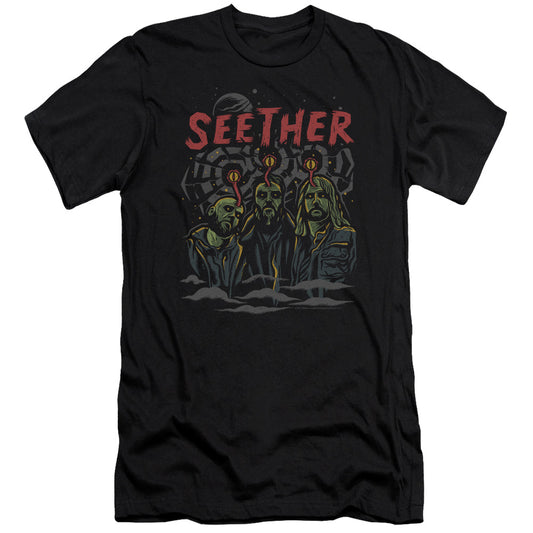 Seether Mind Control Premium Bella Canvas Slim Fit Mens T Shirt Black