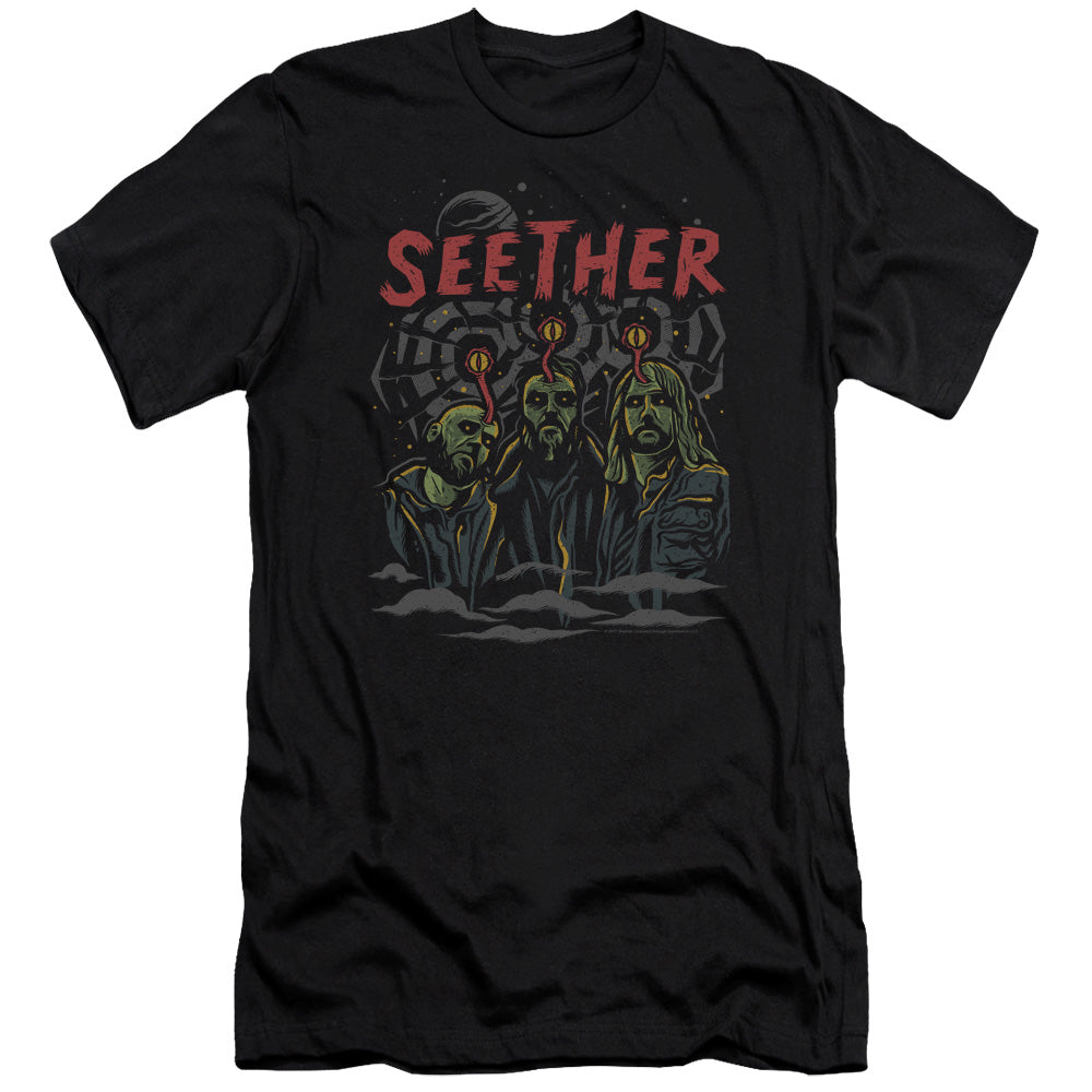 Seether Mind Control Slim Fit Mens T Shirt Black