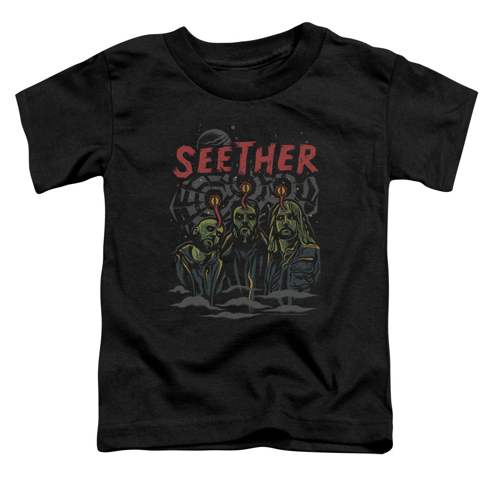 Seether Mind Control Toddler Kids Youth T Shirt Black