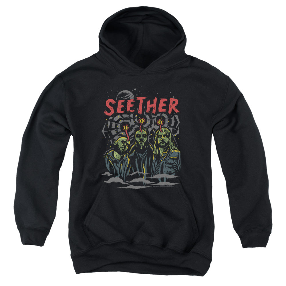 Seether Mind Control Kids Youth Hoodie Black