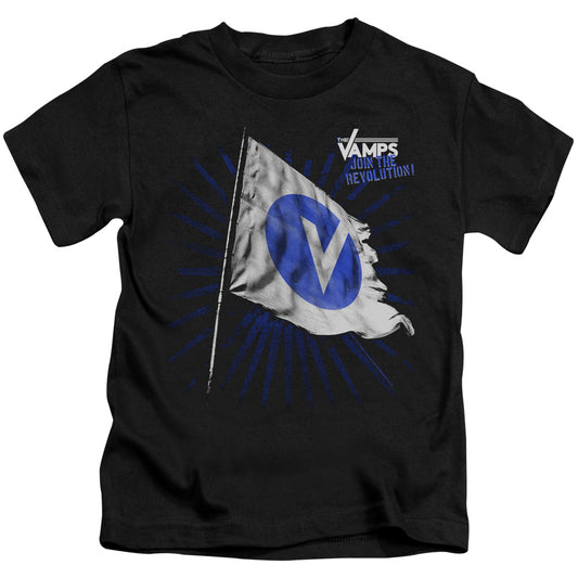 The Vamps Flag Juvenile Kids Youth T Shirt Black