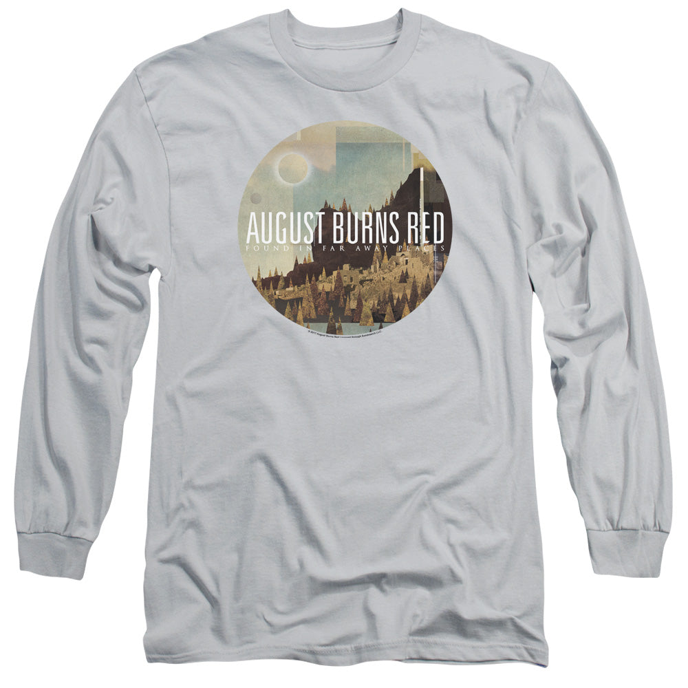 August Burns Red Far Away Places Mens Long Sleeve Shirt Silver