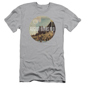 August Burns Red Far Away Places Slim Fit Mens T Shirt Silver