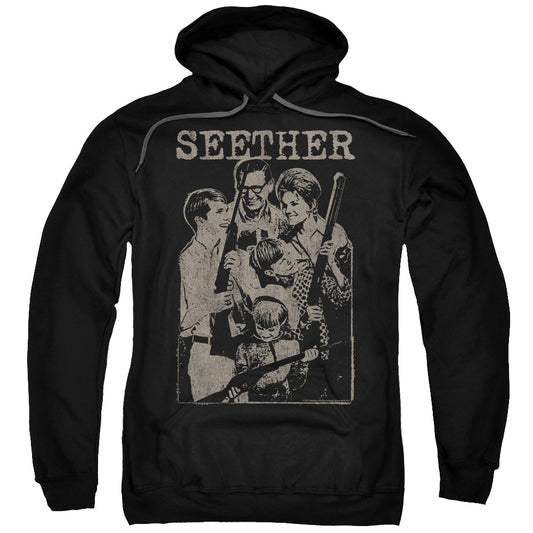 Seether Happy Family Mens Hoodie Black