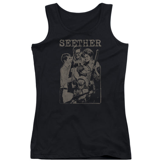 Seether Happy Family Womens Tank Top Shirt Black