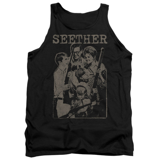 Seether Happy Family Mens Tank Top Shirt Black