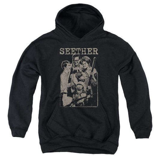 Seether Happy Family Kids Youth Hoodie Black