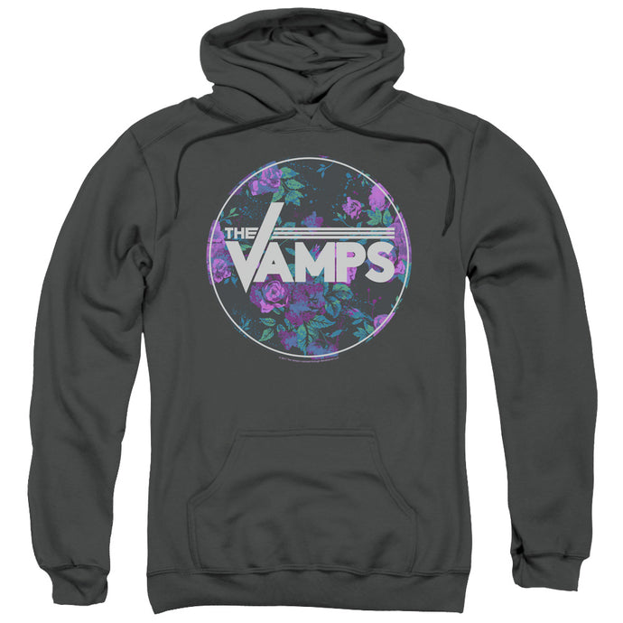 The Vamps Floral Vamps Mens Hoodie Charcoal