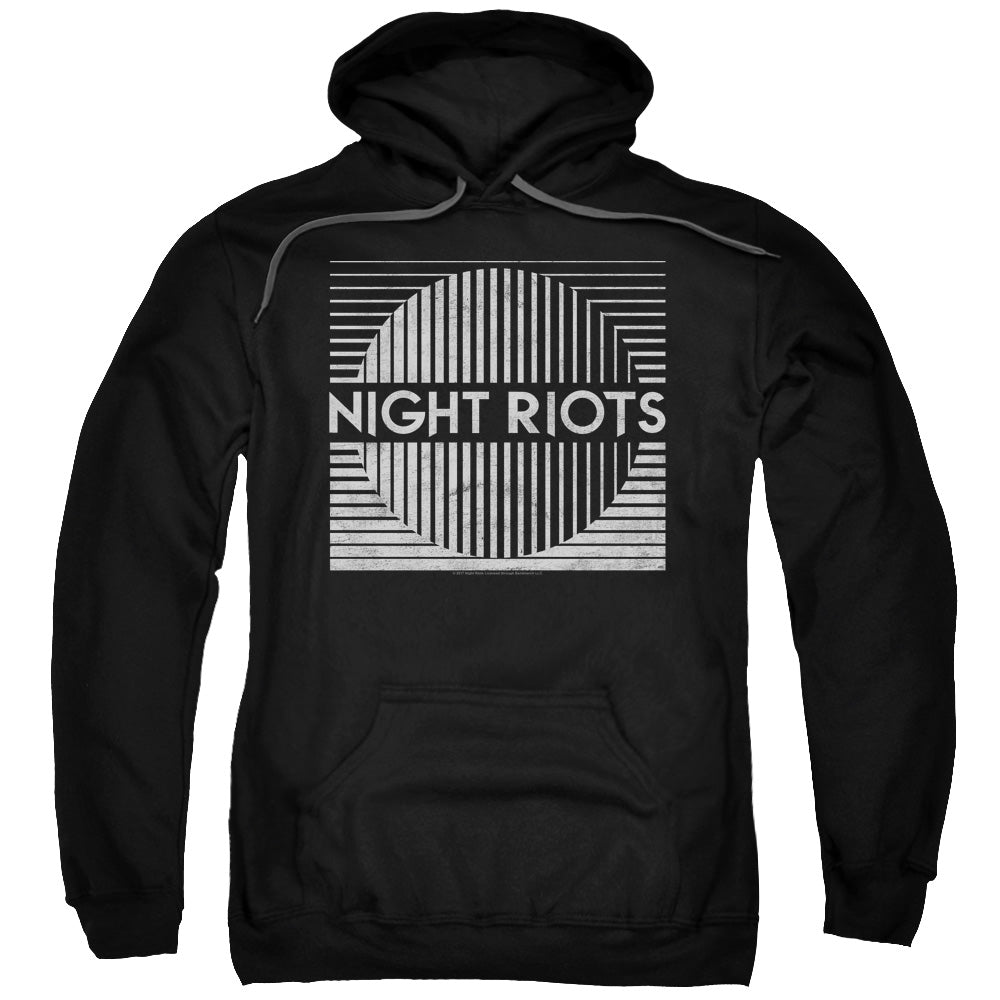 Night Riots Mens Hoodie Black