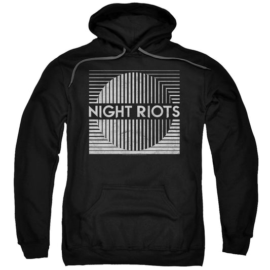 Night Riots Mens Hoodie Black