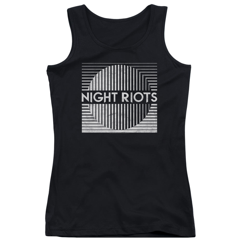 Night Riots Womens Tank Top Shirt Black