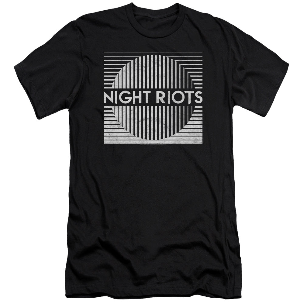 Night Riots Slim Fit Mens T Shirt Black