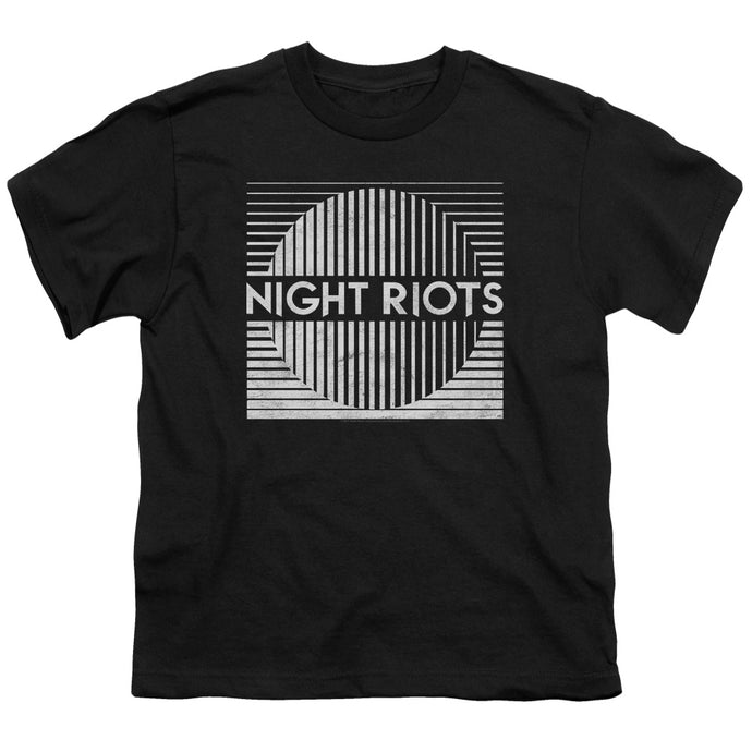 Night Riots Kids Youth T Shirt Black
