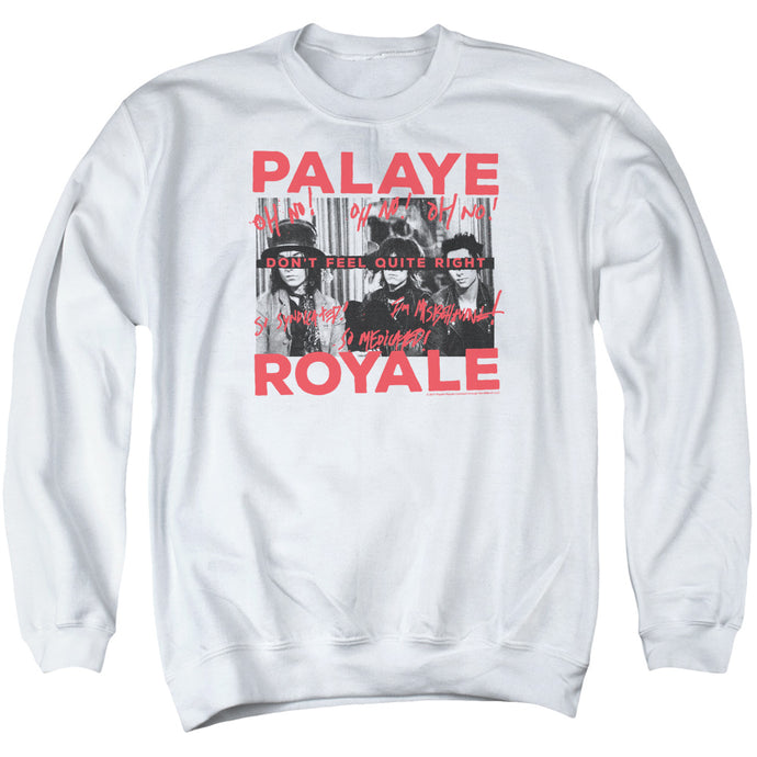 Palaye Royale Oh No Mens Crewneck Sweatshirt White