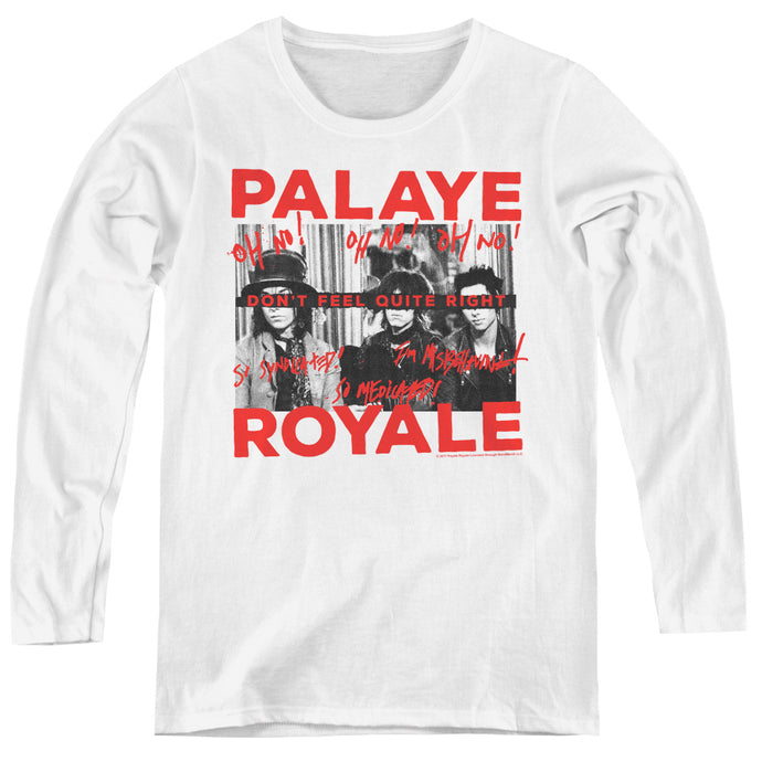 Palaye Royale Oh No Womens Long Sleeve Shirt White