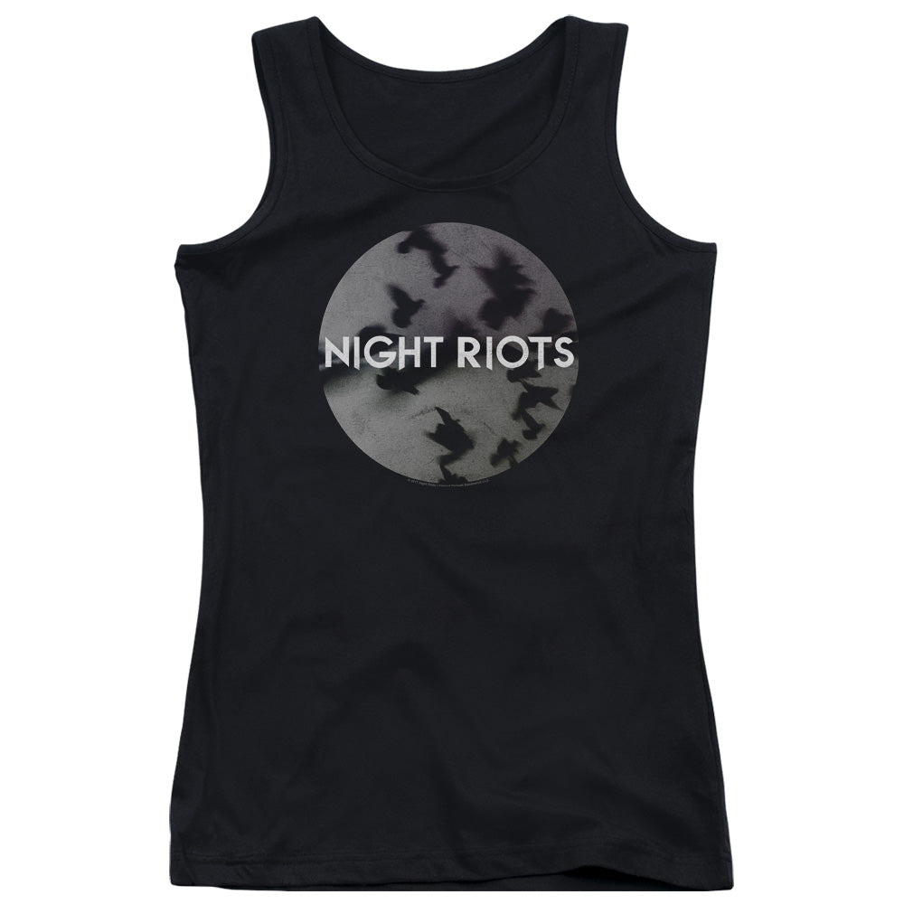 Night Riots Flock Womens Tank Top Shirt Black