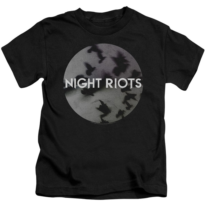 Night Riots Flock Juvenile Kids Youth T Shirt Black