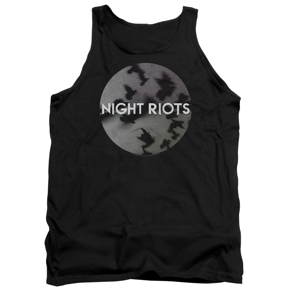 Night Riots Flock Mens Tank Top Shirt Black