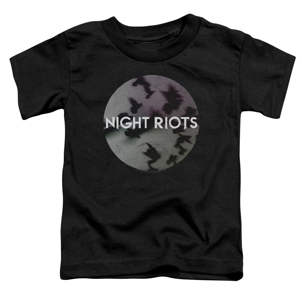 Night Riots Flock Toddler Kids Youth T Shirt Black