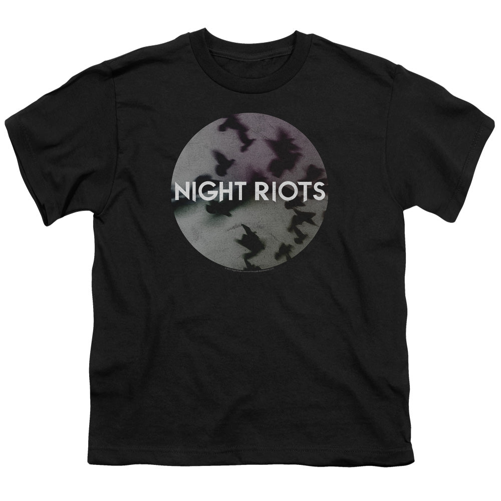 Night Riots Flock Kids Youth T Shirt Black