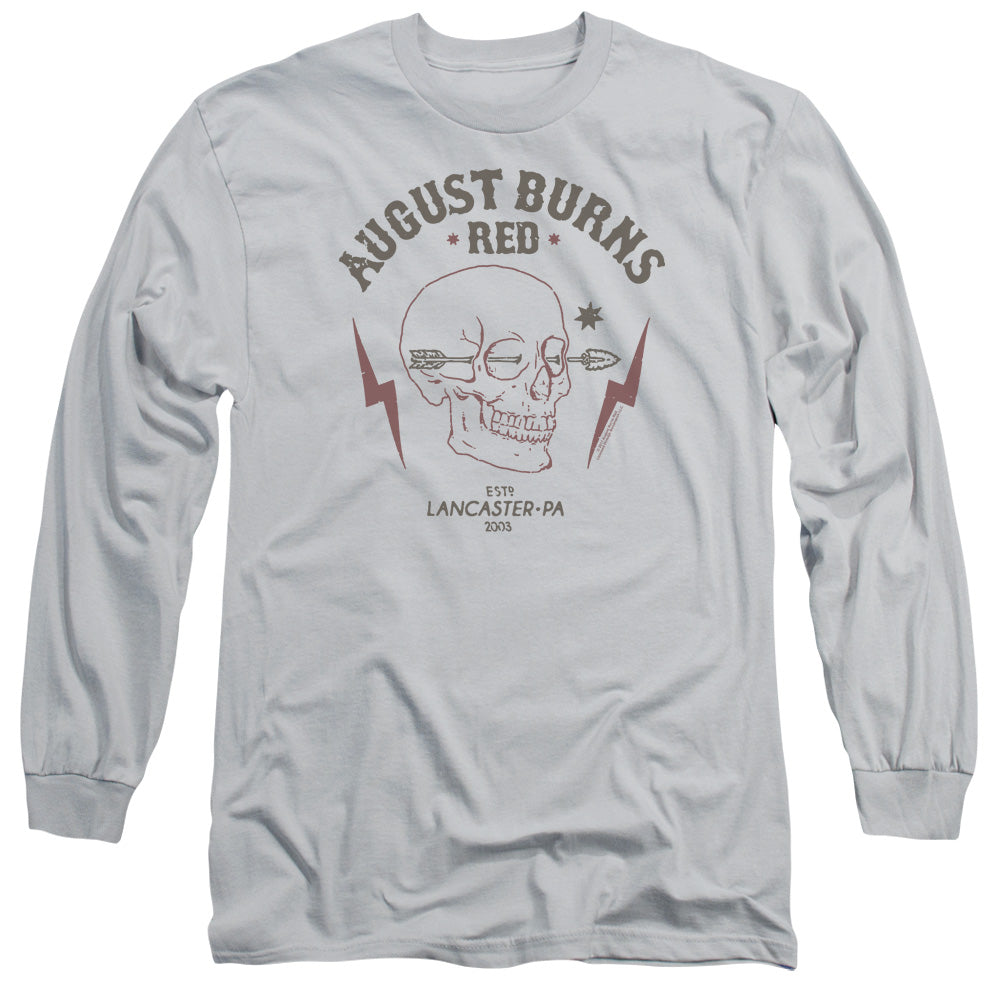 August Burns Red Arrow Skull Mens Long Sleeve Shirt Silver