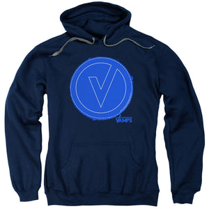 The Vamps Frayed Patch Mens Hoodie Navy Blue