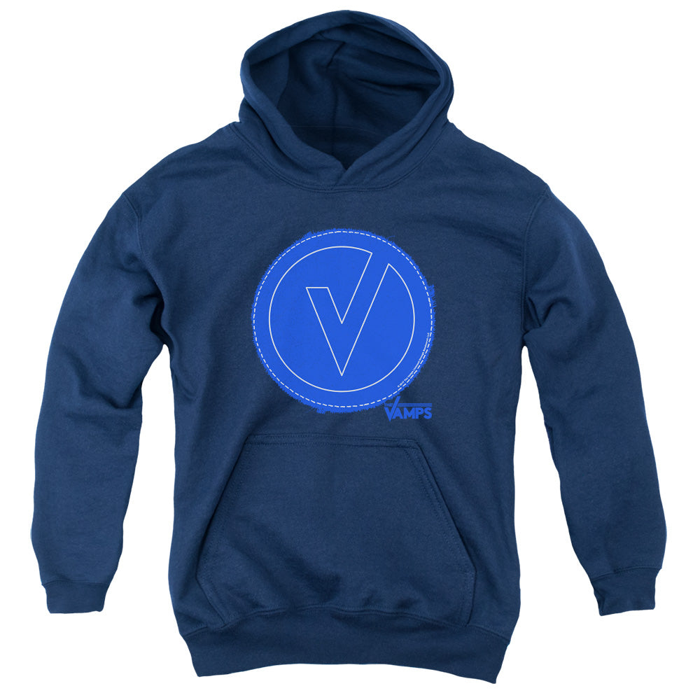 The Vamps Frayed Patch Kids Youth Hoodie Navy Blue