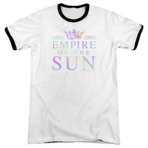 Empire Of The Sun Rainbow Logo Heather Ringer Mens T Shirt White