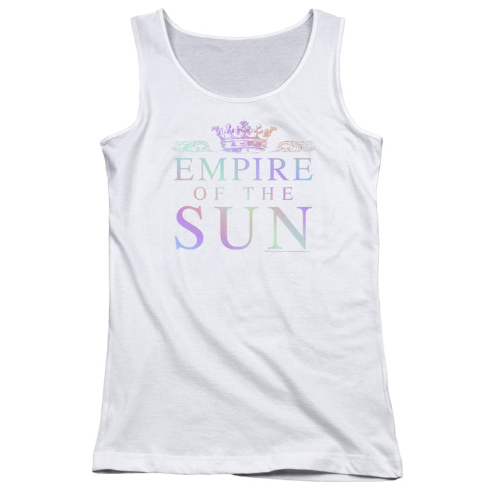 Empire Of The Sun Rainbow Logo Womens Tank Top Shirt White