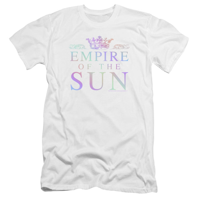 Empire Of The Sun Rainbow Logo Premium Bella Canvas Slim Fit Mens T Shirt White