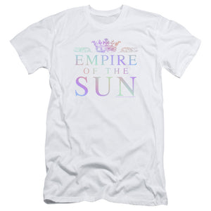 Empire Of The Sun Rainbow Logo Slim Fit Mens T Shirt White