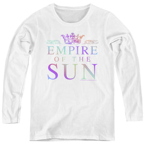 Empire Of The Sun Rainbow Logo Womens Long Sleeve Shirt White