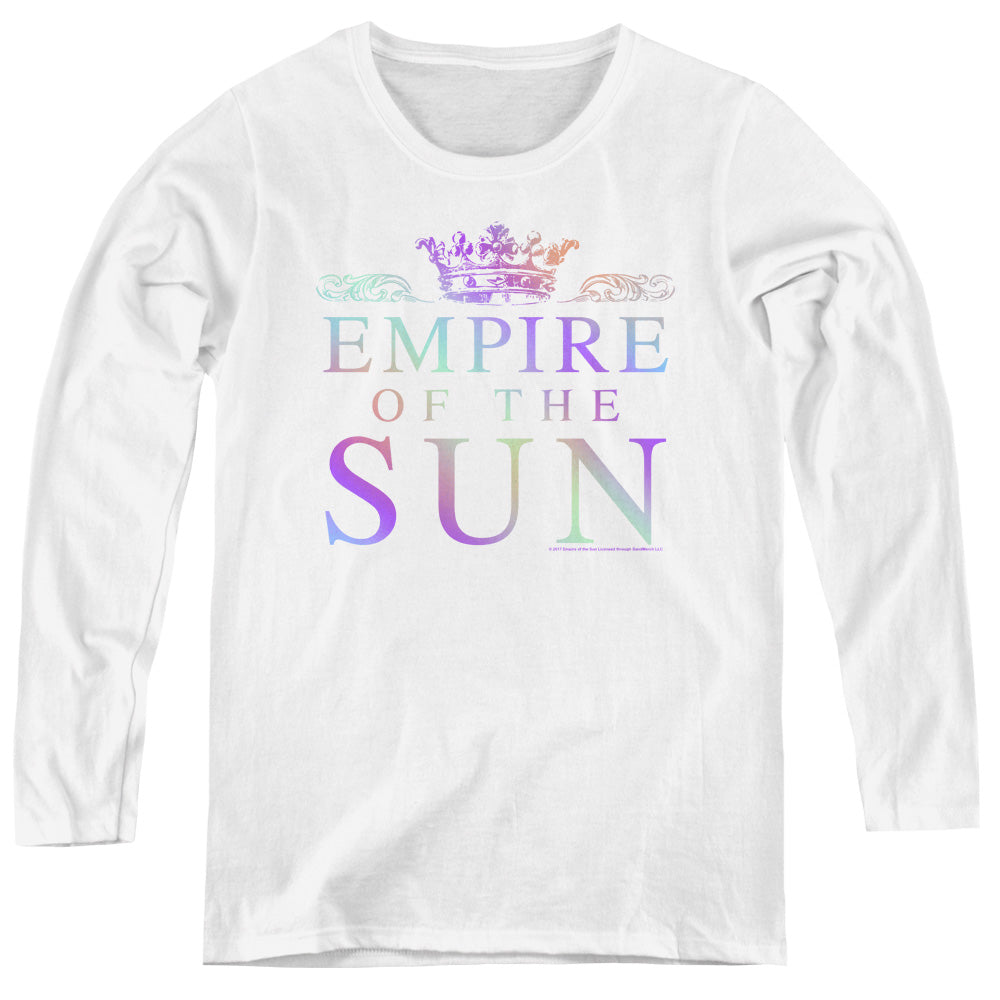 Empire Of The Sun Rainbow Logo Womens Long Sleeve Shirt White