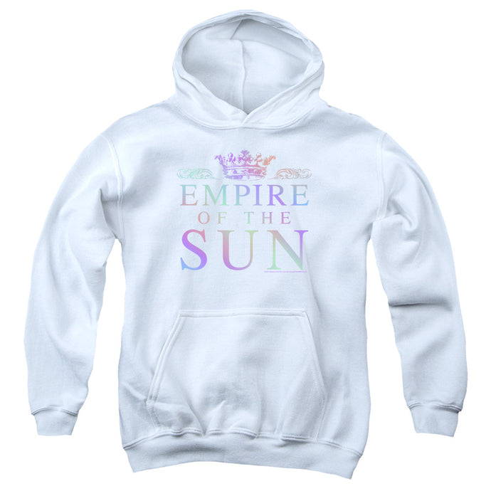 Empire Of The Sun Rainbow Logo Kids Youth Hoodie White