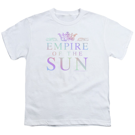 Empire Of The Sun Rainbow Logo Kids Youth T Shirt White