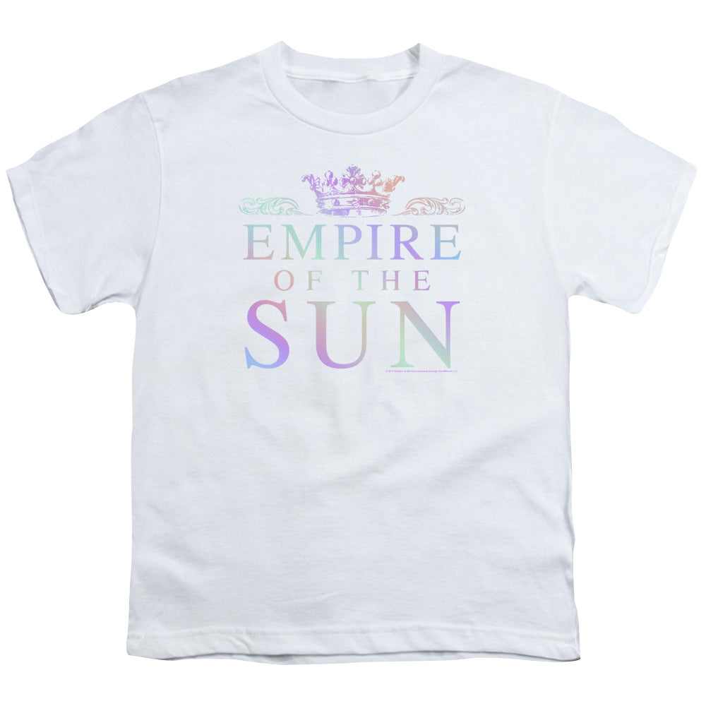 Empire Of The Sun Rainbow Logo Kids Youth T Shirt White
